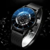 The latest best-selling men's mesh strap watch with hollowed-out design undefined